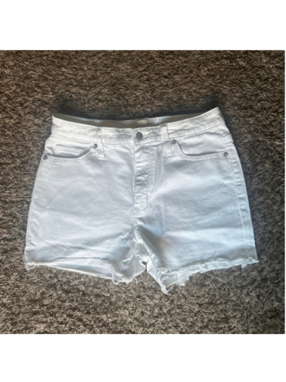 Women's Universal Thread White Jean Shorts Size 4